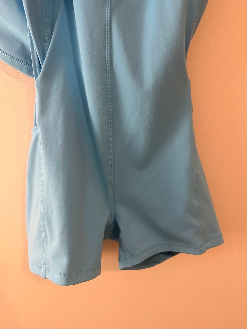 Light Blue Athletic Tank Dress - Picture 3 of 6